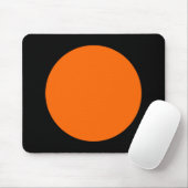 Tapis De Souris Cercle - orange et noir (Avec souris)