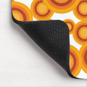 Tapis De Souris cercle orange pastel (Coin)