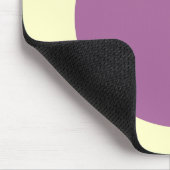 Tapis De Souris Cercle - Plum poussiéreux sur jaune pâle (Coin)