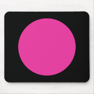 Tapis De Souris Cercle - Rose Dp et noir