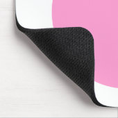 Tapis De Souris Cercle - rose et blanc (Coin)