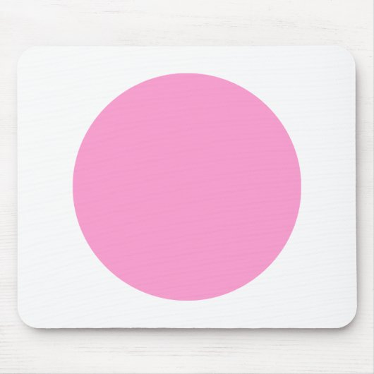 Tapis De Souris Cercle - rose et blanc (Devant)