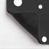 Tapis De Souris Cercle rouge et blanc (Coin)