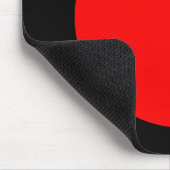 Tapis De Souris Cercle - rouge et noir (Coin)