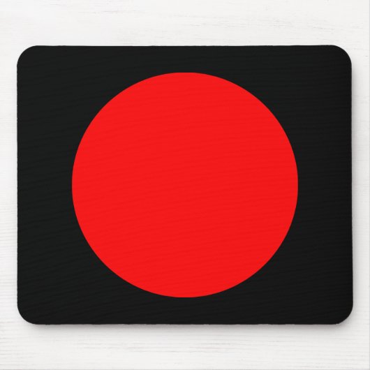 Tapis De Souris Cercle - rouge et noir (Devant)