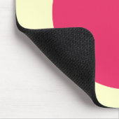 Tapis De Souris Cercle - Rouge royal et jaune pâle (Coin)