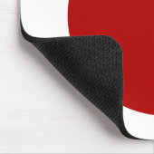 Tapis De Souris Cercle - Ruby avec blanc (Coin)