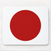 Tapis De Souris Cercle - Ruby avec blanc (Devant)