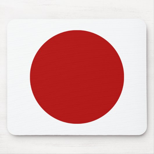 Tapis De Souris Cercle - Ruby avec blanc (Devant)