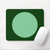 Tapis De Souris Cercle - Vert dégradé et Vert foncé (Avec souris)