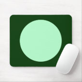 Tapis De Souris Cercle - Vert Fantôme et Vert Dk (Avec souris)