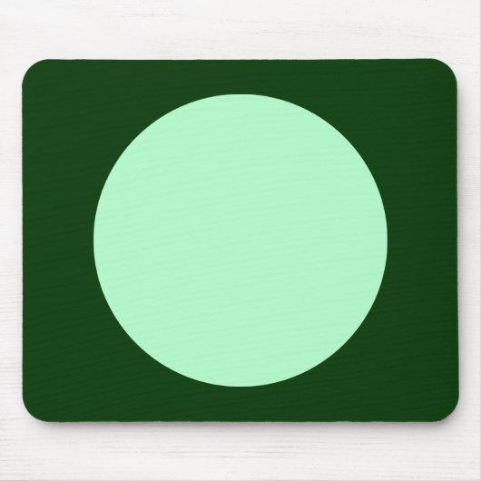 Tapis De Souris Cercle - Vert Fantôme et Vert Dk (Devant)