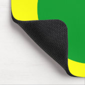Tapis De Souris Cercle - Vert herbe et Jaune (Coin)