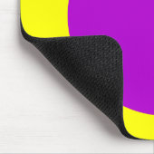 Tapis De Souris Cercle - violet et jaune (Coin)