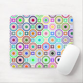 Tapis De Souris Cercles Abstraits (Avec souris)