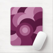 Tapis De Souris cercles abstraits rose et violet motif (Avec souris)