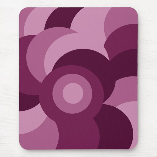 Tapis De Souris cercles abstraits rose et violet motif (Devant)