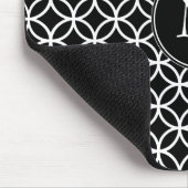 Tapis De Souris Cercles blancs recouvrant l'arrière - plan noir de (Coin)