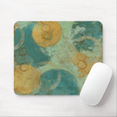 Tapis De Souris Cercles bleus et jaunes (Avec souris)