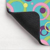 Tapis De Souris Cercles bleus funky Mousepad (Coin)