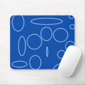 Tapis De Souris Cercles bleus Mousepad (Avec souris)