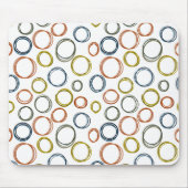 Tapis De Souris Cercles Boho (Devant)