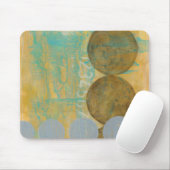 Tapis De Souris Cercles Brown et gris foncés avec des nombres (Avec souris)