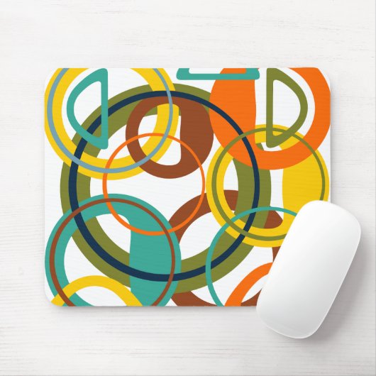 Tapis De Souris Cercles, cercles (Avec souris)
