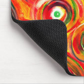 Tapis De Souris Cercles chauds et torsades Abstraits originaux (Coin)