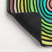 Tapis De Souris Cercles Colorés Verts (Coin)