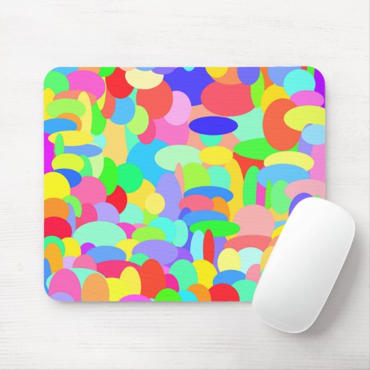 Tapis De Souris Cercles de couleur Mousepad (Avec souris)