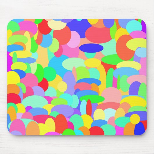 Tapis De Souris Cercles de couleur Mousepad (Devant)