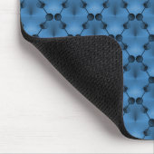 Tapis De Souris Cercles de funk rétro bleu vif Mousepad (Coin)