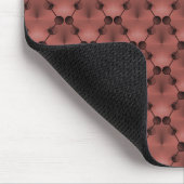 Tapis De Souris Cercles de funk rétro Maroon Mousepad (Coin)