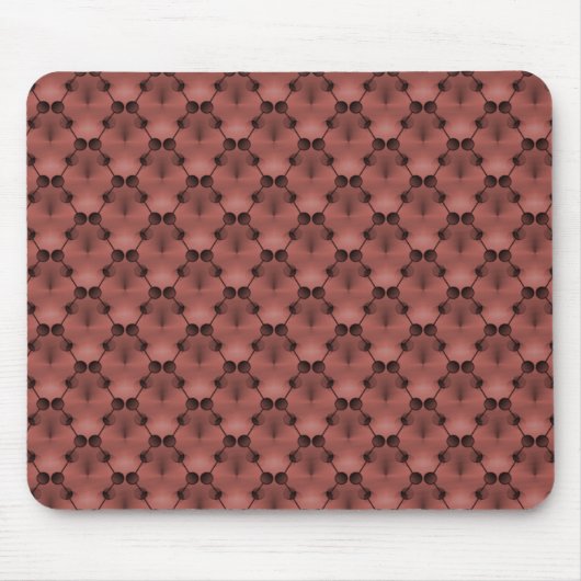Tapis De Souris Cercles de funk rétro Maroon Mousepad (Devant)