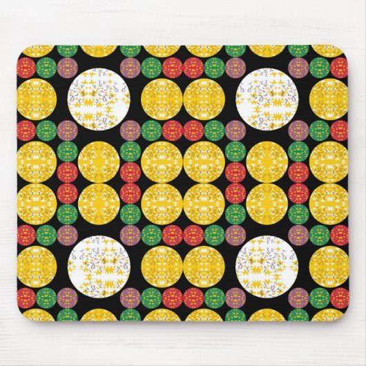 Tapis De Souris Cercles d'étoiles (Devant)