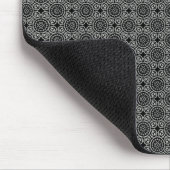 Tapis De Souris Cercles élégants gris foncé Mousepad (Coin)