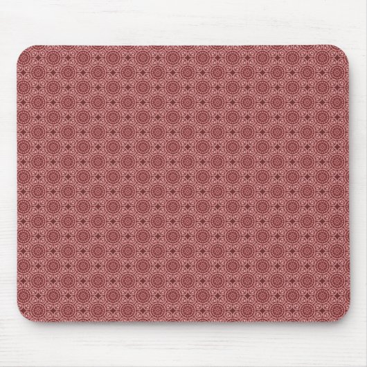 Tapis De Souris Cercles élégants Maroon Mousepad (Devant)