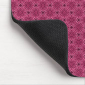 Tapis De Souris Cercles élégants rose foncé Mousepad (Coin)