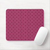Tapis De Souris Cercles élégants rose foncé Mousepad (Avec souris)