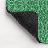 Tapis De Souris Cercles Élégants Vert Forêt Mousepad (Coin)