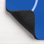 Tapis De Souris Cercles et boucle sur bleu (Coin)