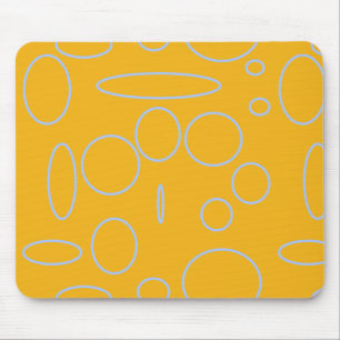 Tapis De Souris Cercles et boucles orange Mousepad