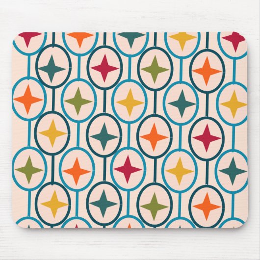 Tapis De Souris Cercles et étoiles (Devant)