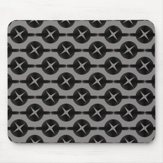 Tapis De Souris Cercles gris rares Mousepad (Devant)