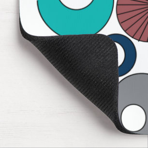 Tapis De Souris Cercles Modernes de milieu de siècle
