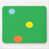 Tapis De Souris Cercles multicolores en vert (Devant)