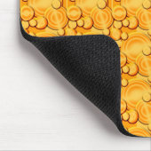 Tapis De Souris Cercles orange (Coin)