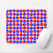 Tapis De Souris Cercles pivotants - Rouge et Bleu (Avec souris)