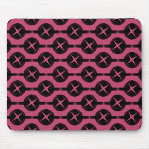 Tapis De Souris Cercles rares rose foncé Mousepad